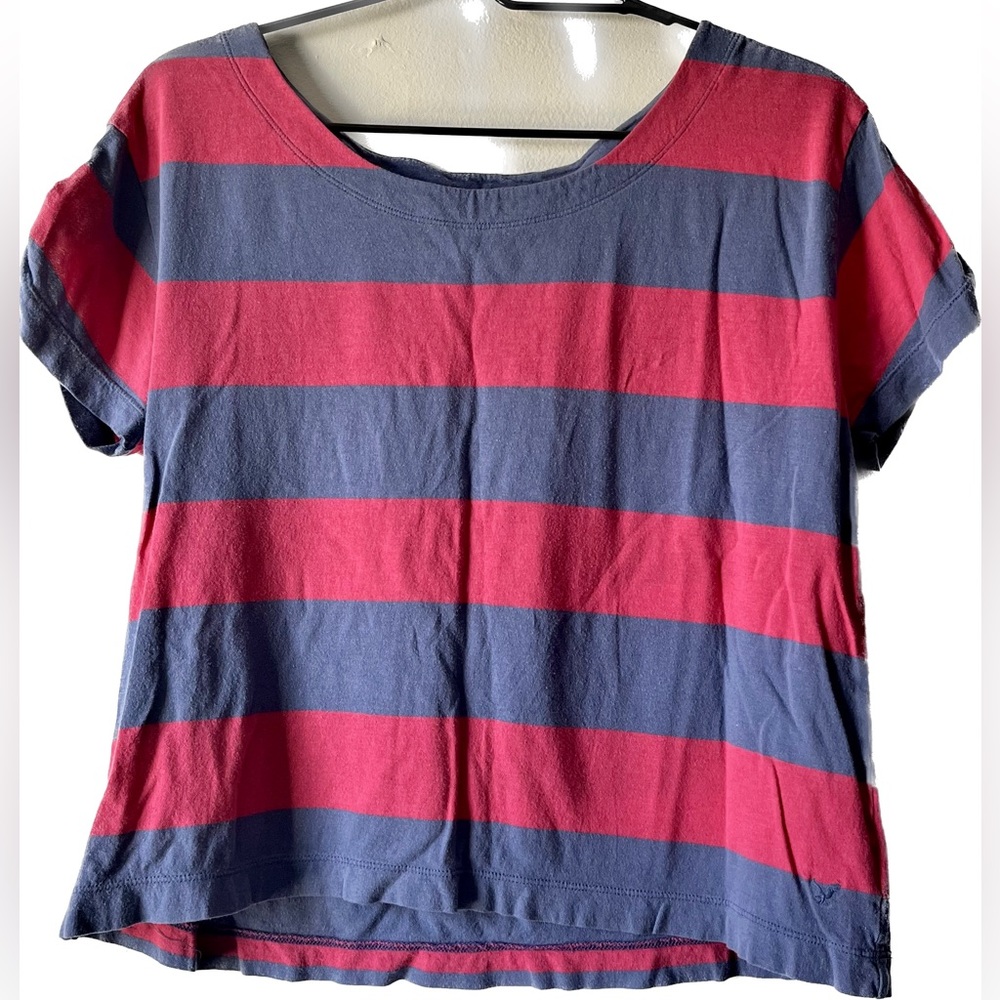 American Eagle Outfitters Retro Striped Shirt | Medium